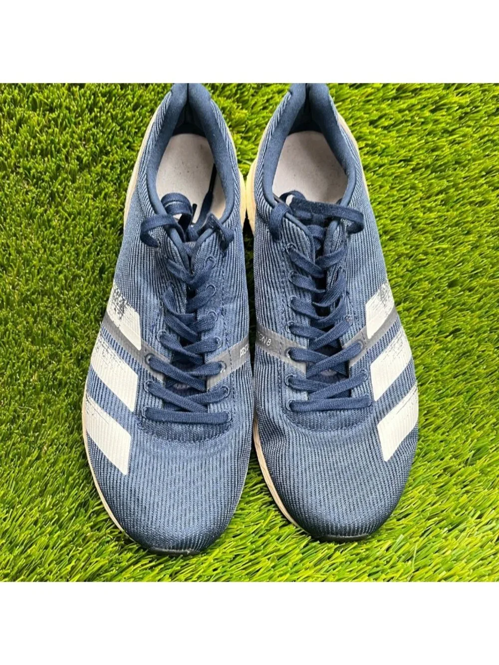 Adidas Adizero Boston 8 Womens Size 9 Collegiate Navy Running Shoes Sneakers